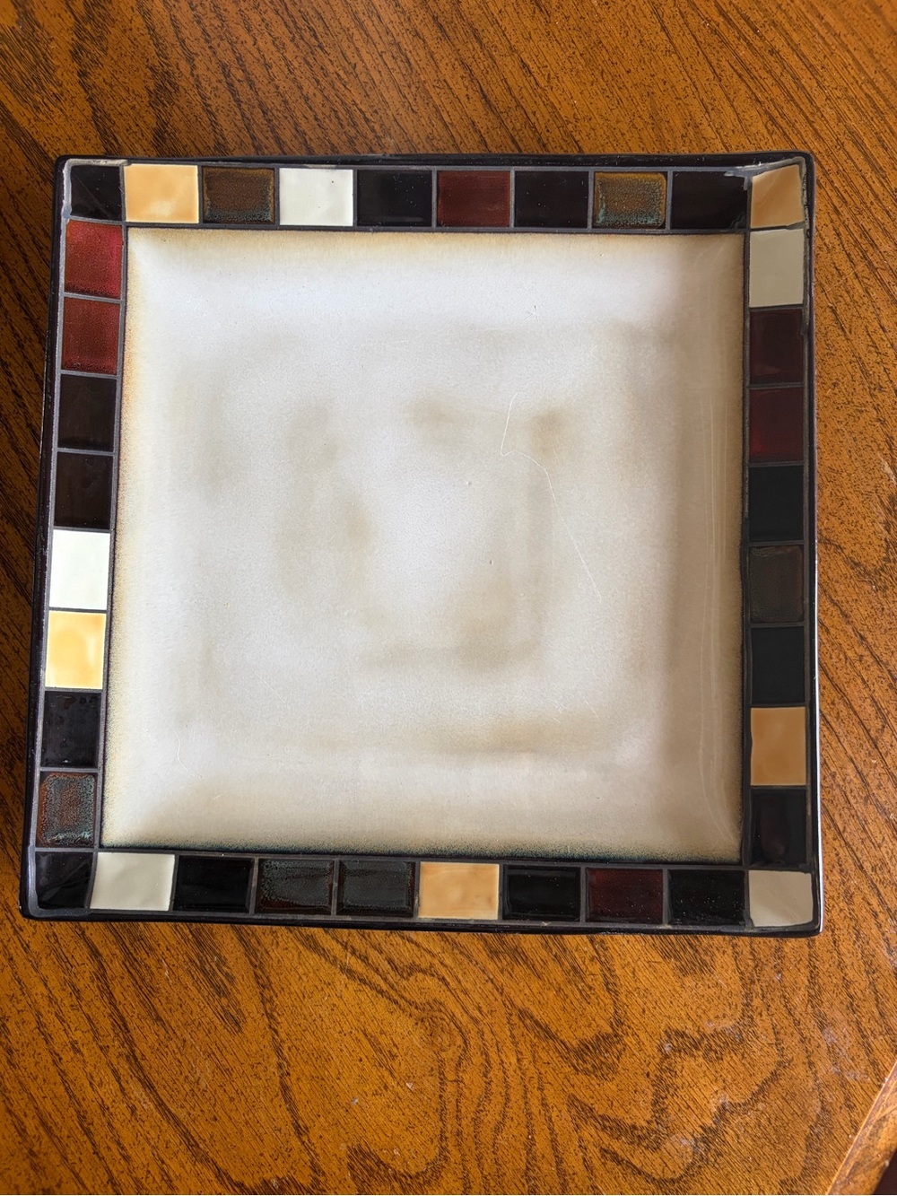 Set of 4 Home Trends Square Dinner Plates